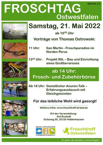 Plakat Froschtag 2022
