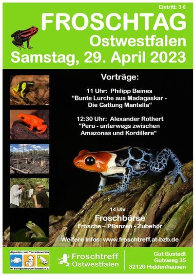 Plakat Froschtag Ostwestfalen 2023